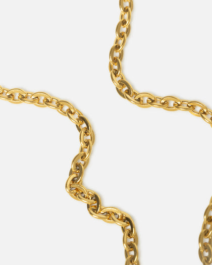 Saint Morta Malachite Pendant Chain Gold