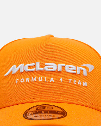 New Era X McLaren F1 Team 2025 9FORTY A-Frame Snapback Papaya