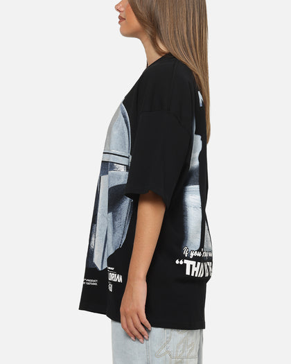 73Studio Star Wars Stand Off Glitter T-Shirt Black Acidwash