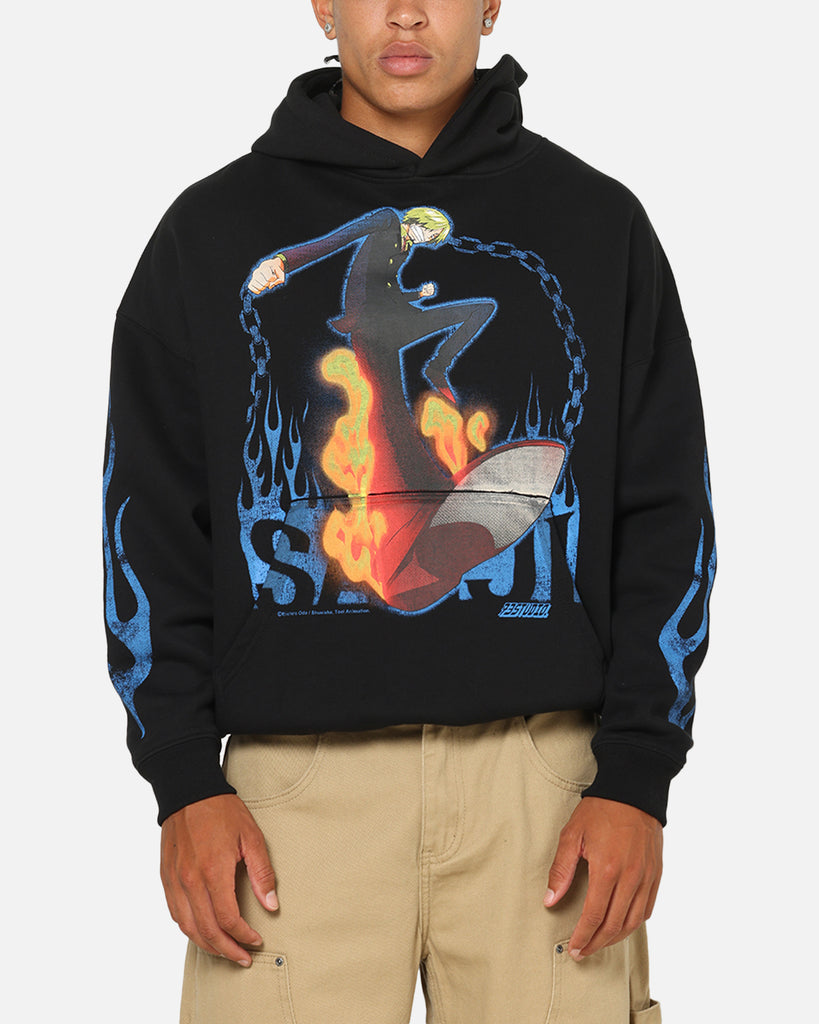 73Studio X One Piece Sanji Premium Hoodie Black | Culture Kings US