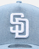 New Era San Diego Padres 'Denim' 9FORTY A-Frame Snapback Denim/Wheat/White