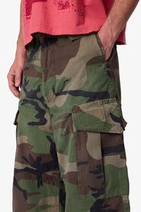 MNML Military Rave Cargo Pants Camo