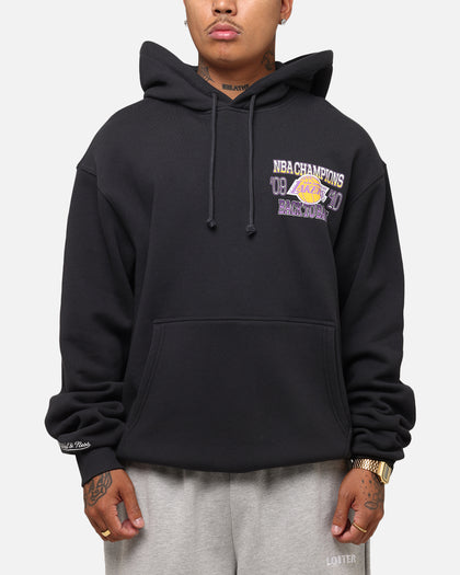 Mitchell & Ness Los Angeles Lakers Back To Back Hoodie Faded Black