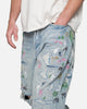 MNML Ultra Baggy Paint Denim Jeans Blue