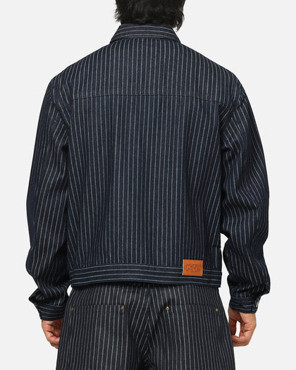 Carre Lockout Pinstripe Jacket Navy Pinstripe