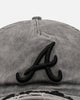 New Era Atlanta Braves 'Cutoff Visor' 9FORTY Snapback Washed Black