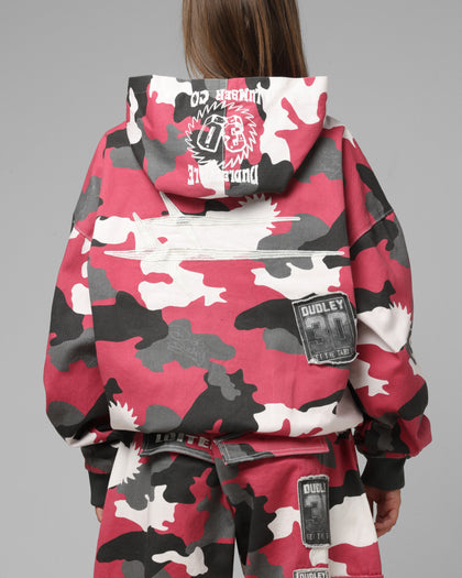 Loiter X WWE Dudley Boyz Camo Zip Jacket Red Camo