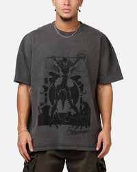 Goat Crew X DC Batman Catwoman Cats Heavyweight T-Shirt Black Wash