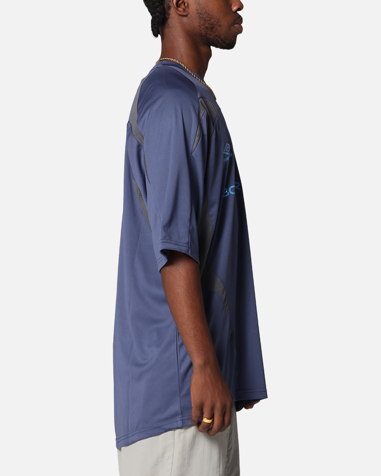 Boiler Room X Umbro Football Jersey T-Shirt Blue | Culture Kings US