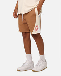 Carre C Star Panelled Shorts Tobacco
