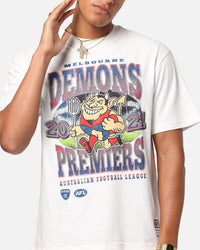 Mitchell & Ness Melbourne Demons Mascot T-Shirt Vintage White