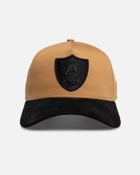 New Era Las Vegas Raiders "Wheat Black Suede" 9Forty A-Frame Snapback Beige/Khaki