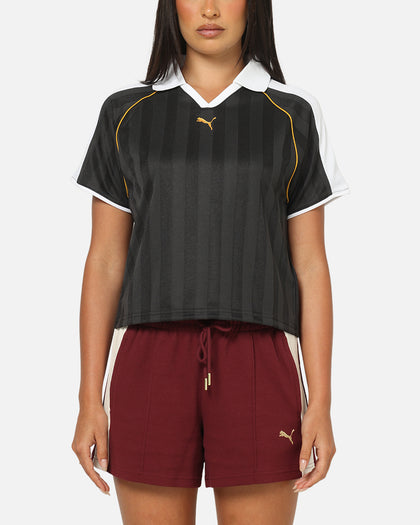 Puma Women's T7 Relaxed Football Jersey T-Shirt Puma Black