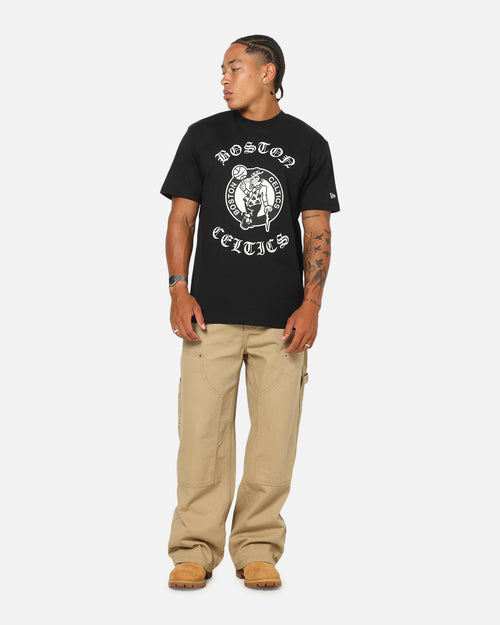New Era Boston Celtics Gothic Oversized T-Shirt Black