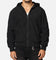 Saint Morta Gothic Hooded PU Bomber Jacket Black/Black