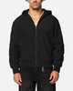 Saint Morta Gothic Hooded PU Bomber Jacket Black/Black