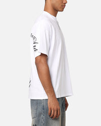 Carre Side Script Oversized T-Shirt White