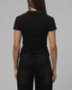 Loiter Women's Statement Polo T-Shirt Black