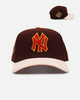 New Era New York Yankees 'Members Only' 9FORTY A-Frame Snapback Brown