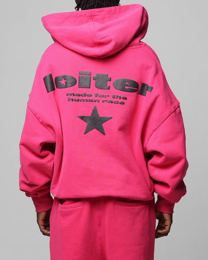 Loiter Celestial Full Zip Hoodie Pink