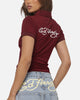 Ed Hardy Women's Polo Top Plum