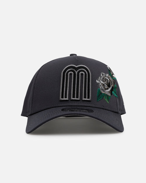 New Era Mexico National Baseball Team 'Gray Tonal Rose Embroidery' 9FORTY A-Frame Snapback Gray