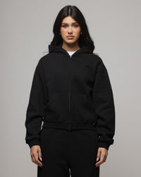 American Thrift Women's Classic Zip Hoodie Black