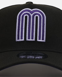 New Era Mexico National Baseball Team 'Purple Haze' 9FORTY A-Frame Snapback Black/Purple