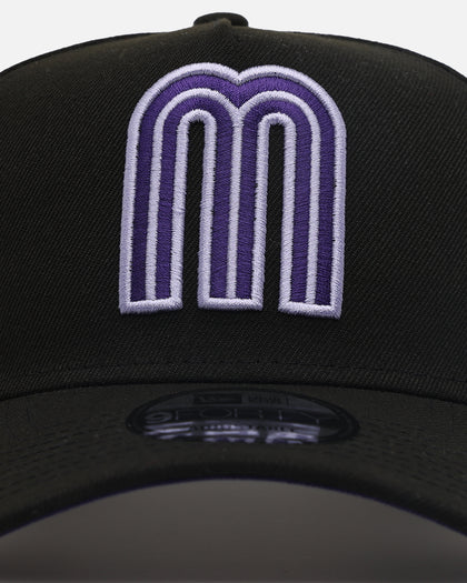 New Era Mexico National Baseball Team 'Purple Haze' 9FORTY A-Frame Snapback Black/Purple
