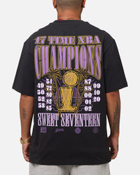 Mitchell & Ness Los Angeles Lakers 17-Time NBA Champions T-Shirt Faded Black