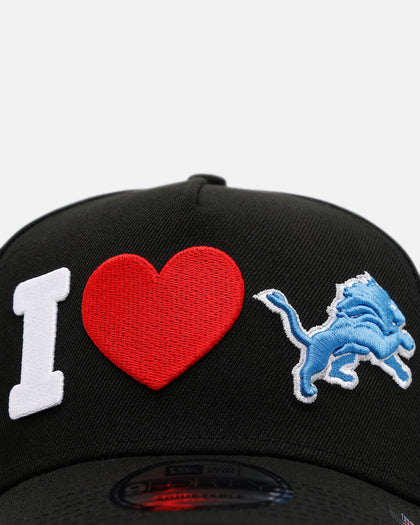 New Era Detroit Lions 'Love' 9FORTY A-Frame Snapback Black