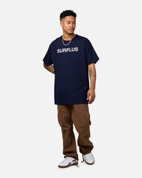 Daniel Patrick Surplus Logo T-Shirt Navy/Cream/Red