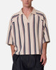 MNML Wide Striped Polo Shirt White/Navy