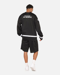 Mitchell & Ness All Blacks Rugby Union Classic Chrome Mesh Jersey Solid Black