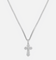 NXS Iced Sanctity Cross Pendant Iced White Gold