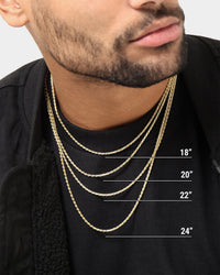 House Of Auric 2.5mm Rope Chain 18K Gold Vermeil