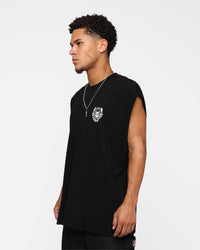 Carre Wreath Muscle T-Shirt Black