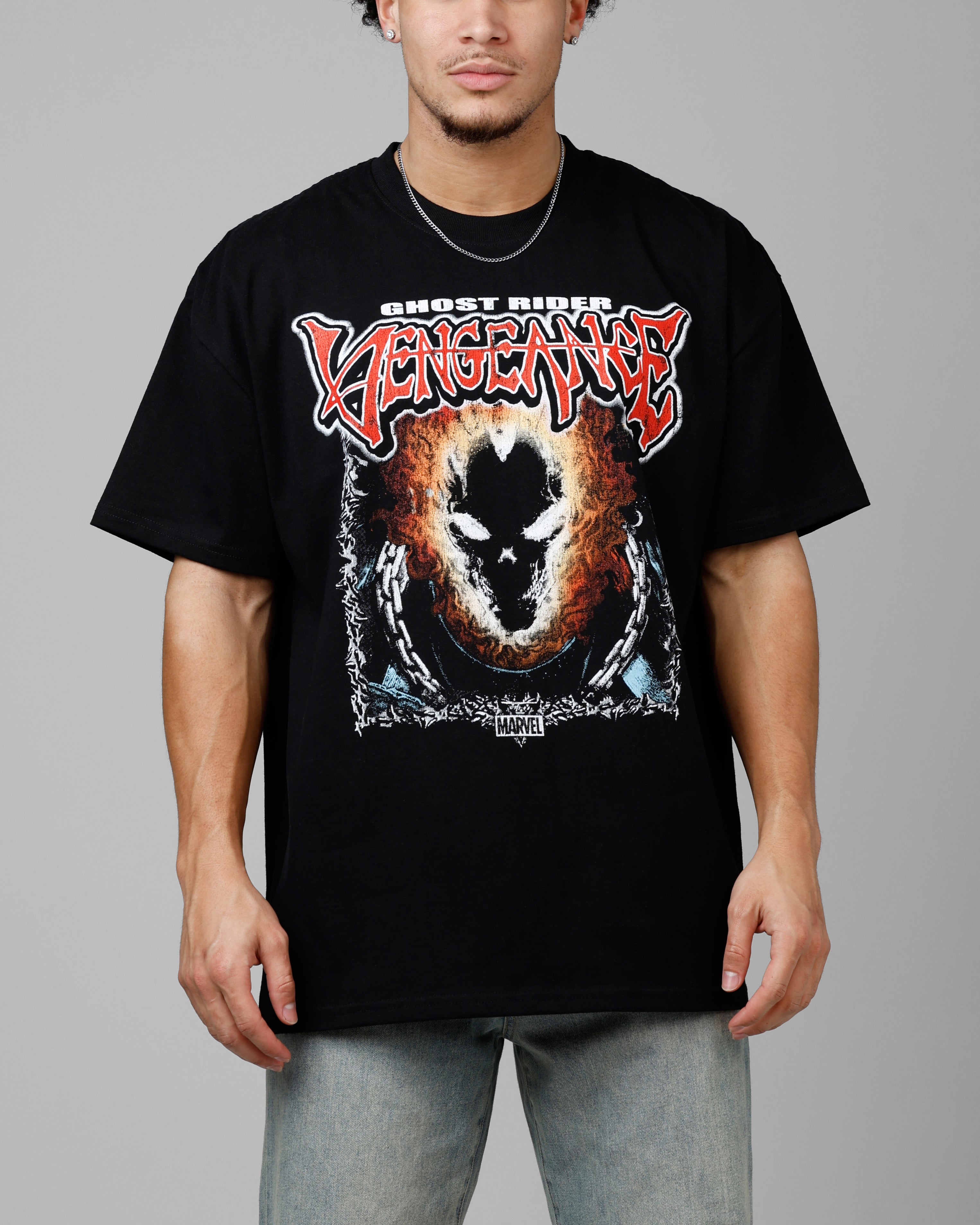 Loiter Marvel Ghost Rider Heavyweight T-Shirt Black | Culture Kings US