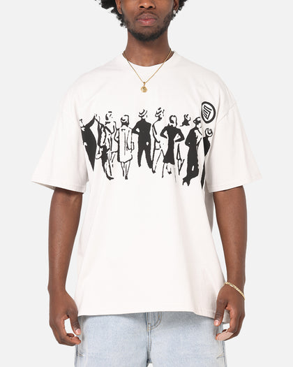 S Double People Stripe T-Shirt Pigment Grey