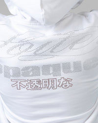 Loiter Opaque Rhinestone Premium Hoodie Off White