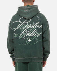 Mitchell & Ness Boston Celtics Star Script Hoodie Pine Green
