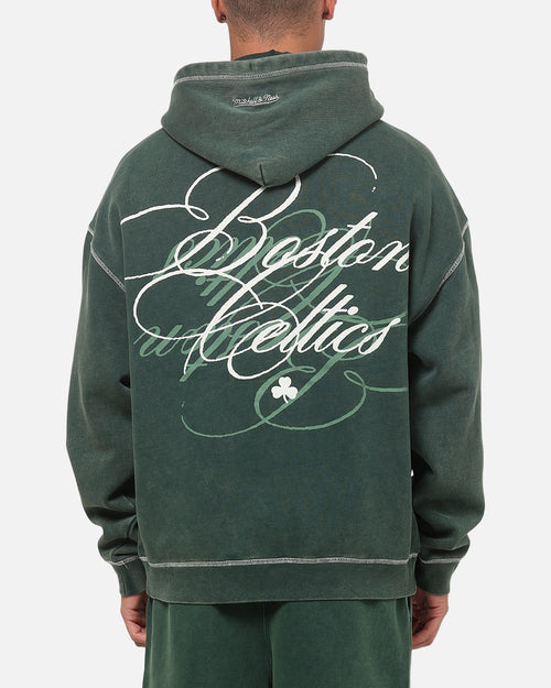 Mitchell & Ness Boston Celtics Star Script Hoodie Pine Green
