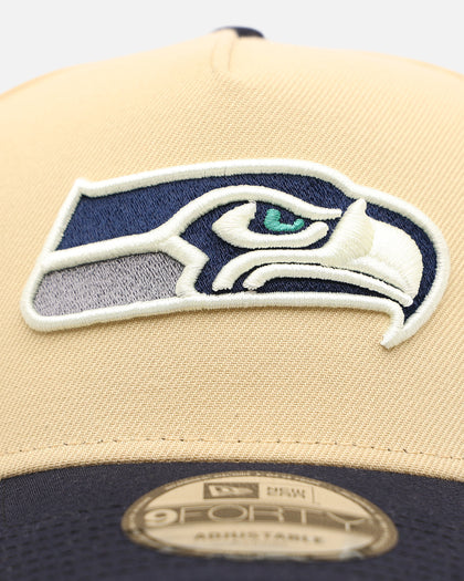 New Era Seattle Seahawks 'Vintage' 9FORTY A-Frame Snapback Vegas Gold