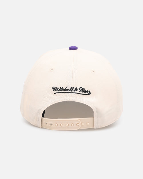 Mitchell & Ness Colorado Rockies 'Chainstitch Wordmark' Pro Pinch Snapback Purple