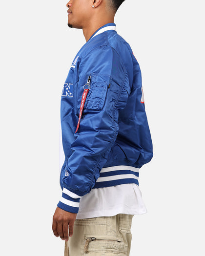 New Era X Alpha Series X NFL New York Giants MA-1 Bomber Jacket Royal/Red