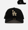 New Era Los Angeles Dodgers 'Raised Metallic Chainstitch' 9FORTY A-Frame Snapback Black