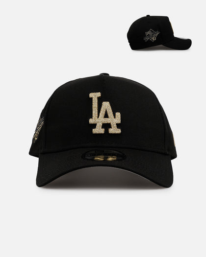 New Era Los Angeles Dodgers 'Raised Metallic Chainstitch' 9FORTY A-Frame Snapback Black