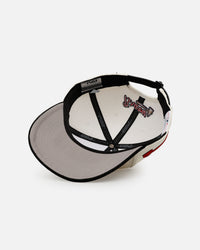 Pro Standard Atlanta Braves 'Signature Suede' Pro Pinch Strapback Off White/Black