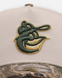 New Era Baltimore Orioles 'Real Tree Stone' 9FORTY A-Frame Snapback Stone