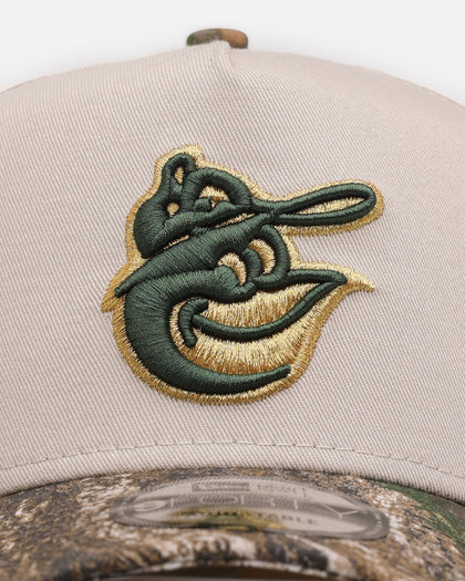 New Era Baltimore Orioles 'Real Tree Stone' 9FORTY A-Frame Snapback Stone